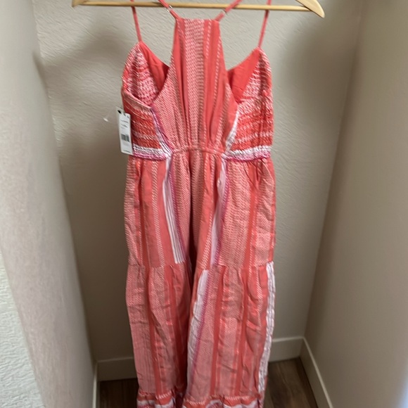 NWT XS Liverpool Women's Tiered Cross Back Maxi Dress. A487 - Picture 5 of 5